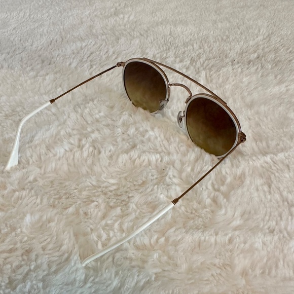 CUSTOMIZED RAY BAN ROUND DOUBLE BRIDGE SUNGLASSES - Picture 8 of 8